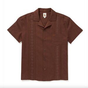 DANDY DEL MAR THE BRISA LINEN SHIRT IN CARAJILLO Medium